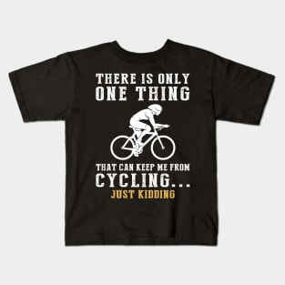 Pedal Power and Playful Wit - Ride into Laughter! Kids T-Shirt